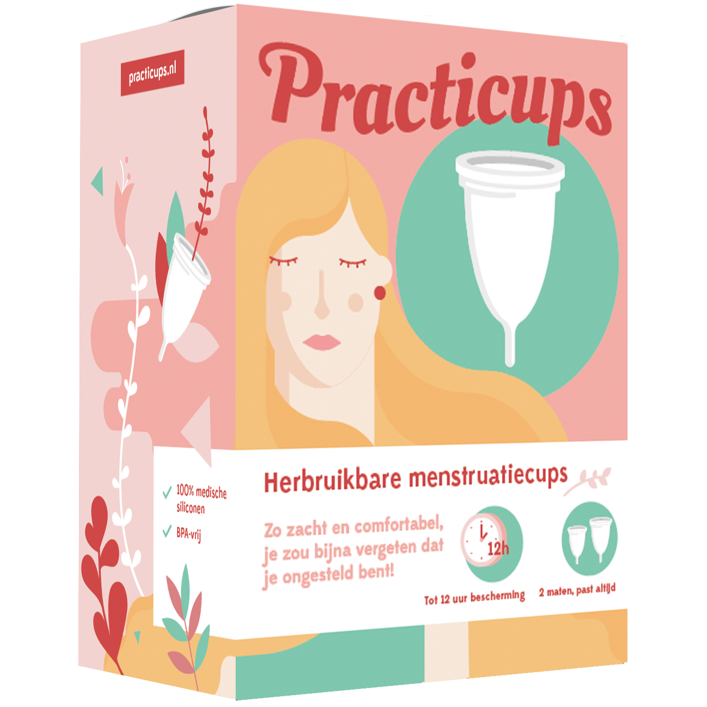 Practicups Menstruatiecups (2 maten)