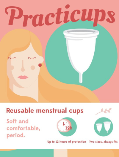 Practicups herbruikbare menstruatiecups